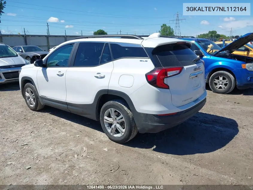 2022 GMC Terrain Sle VIN: 3GKALTEV7NL112164 Lot: 12641498