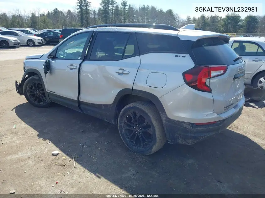 2022 GMC Terrain Awd Sle VIN: 3GKALTEV3NL232981 Lot: 44707422
