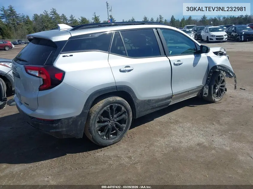2022 GMC Terrain Awd Sle VIN: 3GKALTEV3NL232981 Lot: 44707422