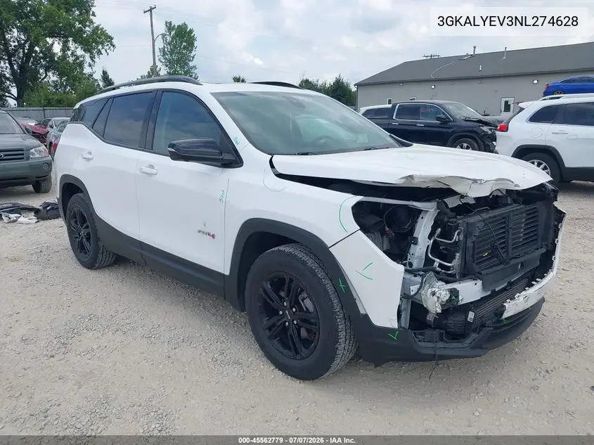 2022 GMC Terrain Awd At4 VIN: 3GKALYEV3NL274628 Lot: 45562779