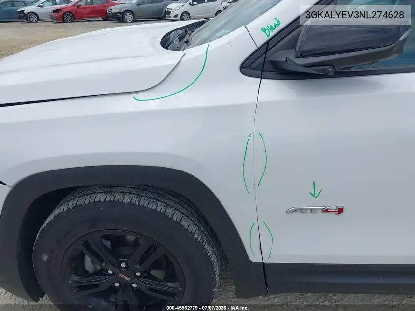 2022 GMC Terrain Awd At4 VIN: 3GKALYEV3NL274628 Lot: 45562779