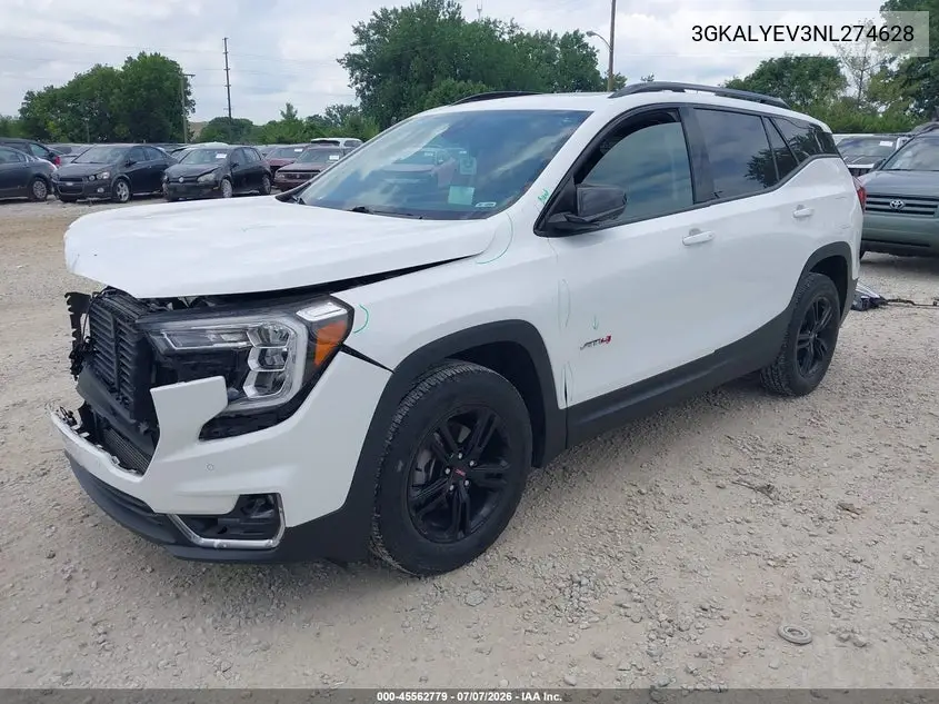2022 GMC Terrain Awd At4 VIN: 3GKALYEV3NL274628 Lot: 45562779