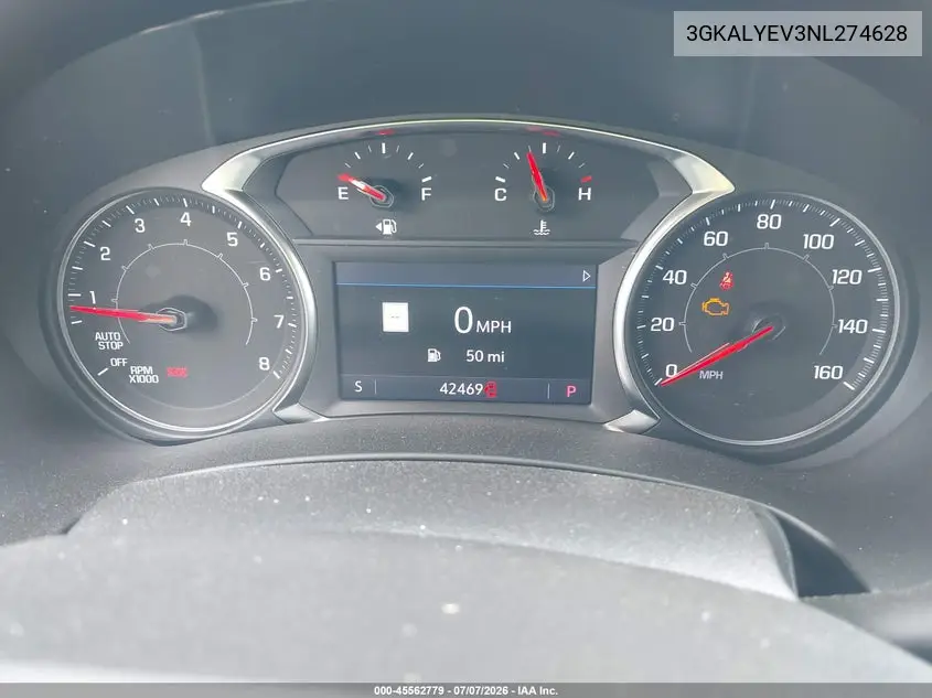 2022 GMC Terrain Awd At4 VIN: 3GKALYEV3NL274628 Lot: 45562779