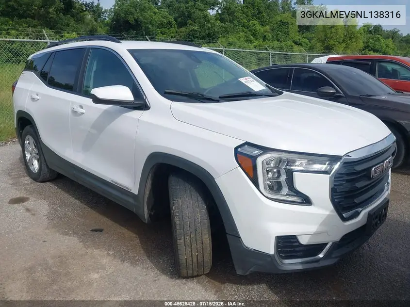 2022 GMC Terrain Fwd Sle VIN: 3GKALMEV5NL138316 Lot: 45625428