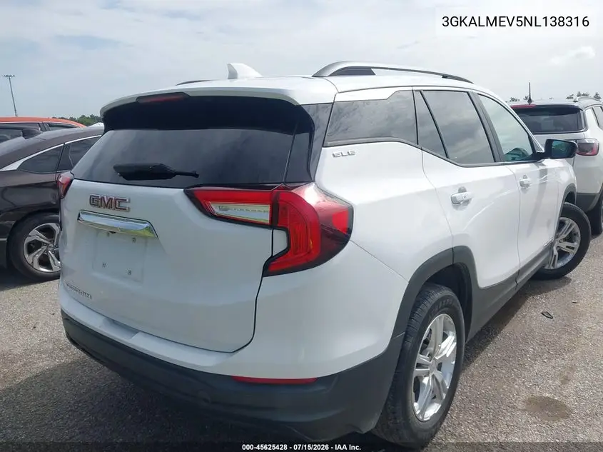 2022 GMC Terrain Fwd Sle VIN: 3GKALMEV5NL138316 Lot: 45625428