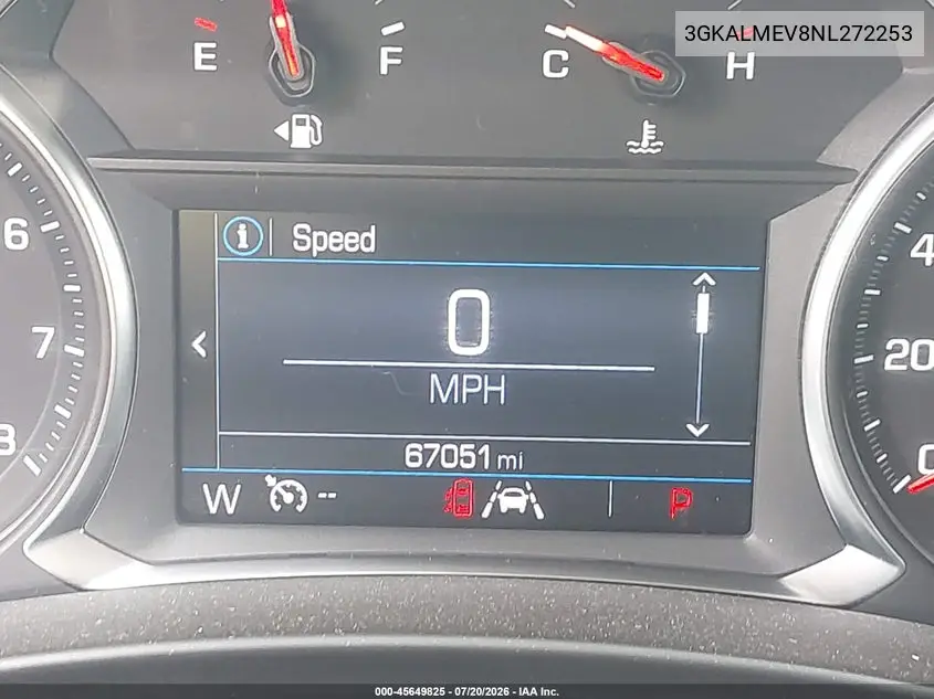 2022 GMC Terrain Fwd Sle VIN: 3GKALMEV8NL272253 Lot: 45649825