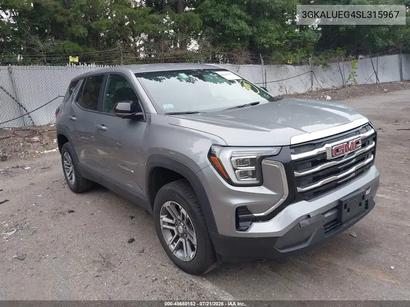 2025 GMC Terrain Awd Elevation VIN: 3GKALUEG4SL315967 Lot: 45680152