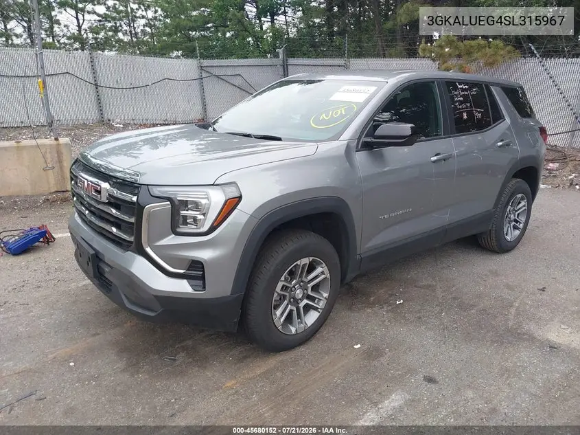 2025 GMC Terrain Awd Elevation VIN: 3GKALUEG4SL315967 Lot: 45680152