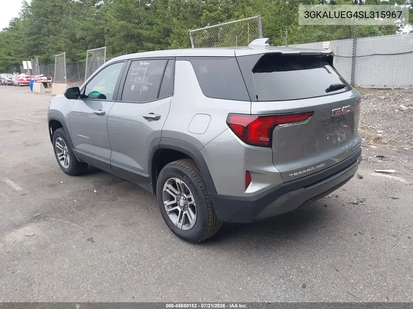 2025 GMC Terrain Awd Elevation VIN: 3GKALUEG4SL315967 Lot: 45680152