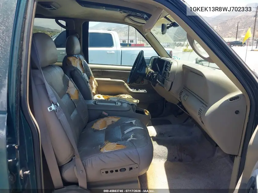 1998 GMC Yukon Slt VIN: 1GKEK13R8WJ702333 Lot: 45663746