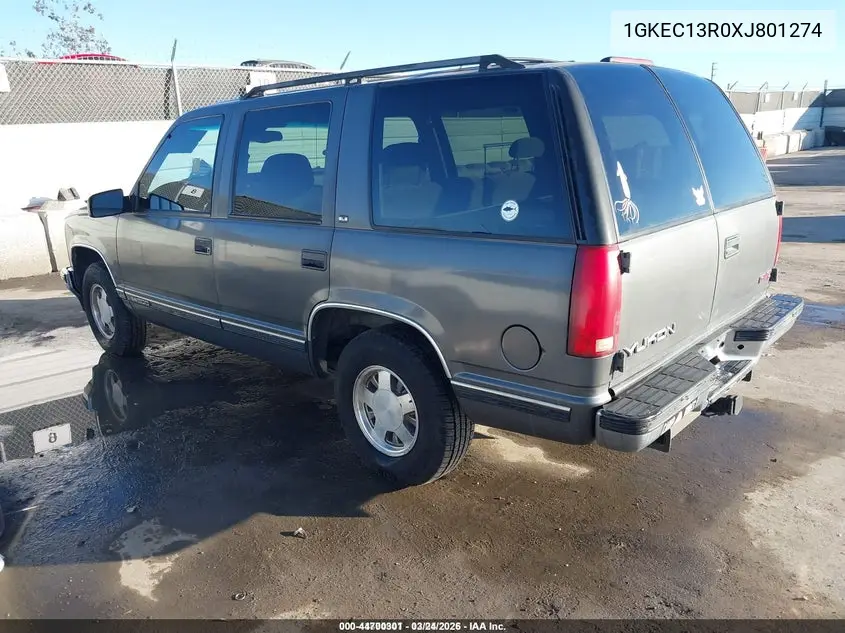 1GKEC13R0XJ801274 1999 GMC Yukon Sle