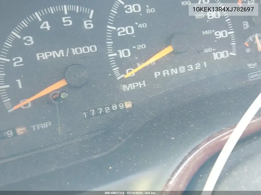 1999 GMC Yukon Slt Gm Buypower VIN: 1GKEK13R4XJ782697 Lot: 45627318