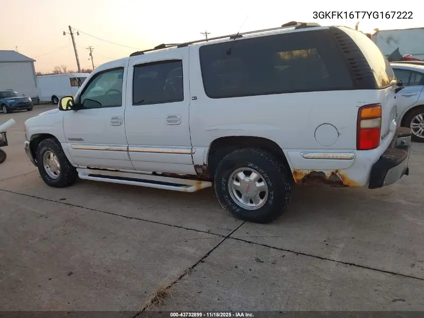 3GKFK16T7YG167222 2000 GMC Yukon Xl 1500 Slt