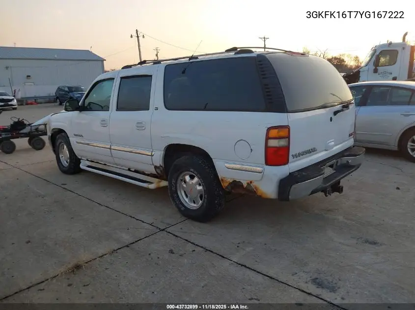 3GKFK16T7YG167222 2000 GMC Yukon Xl 1500 Slt