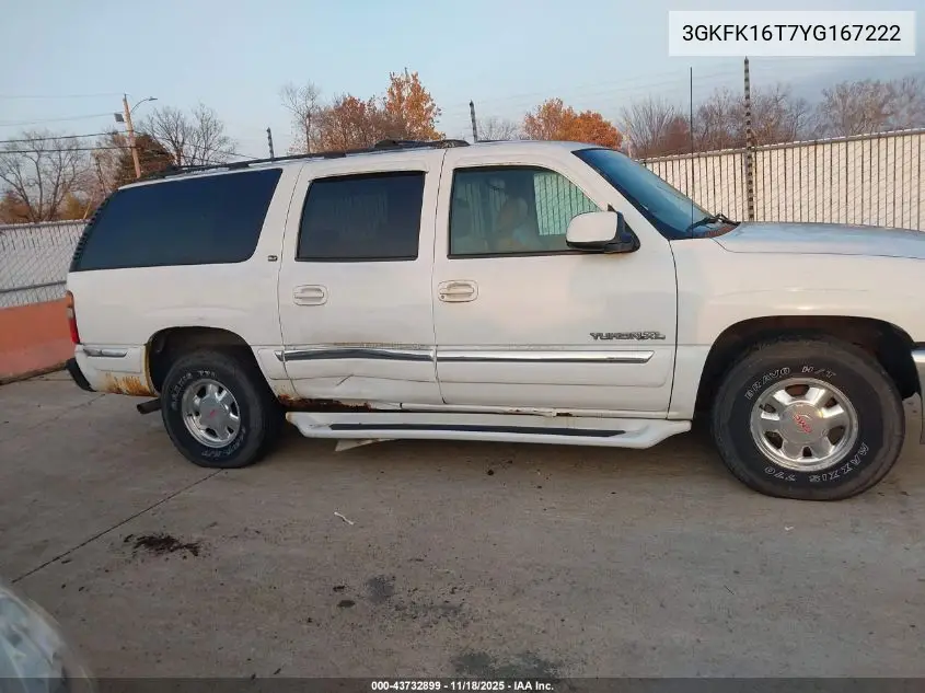 3GKFK16T7YG167222 2000 GMC Yukon Xl 1500 Slt