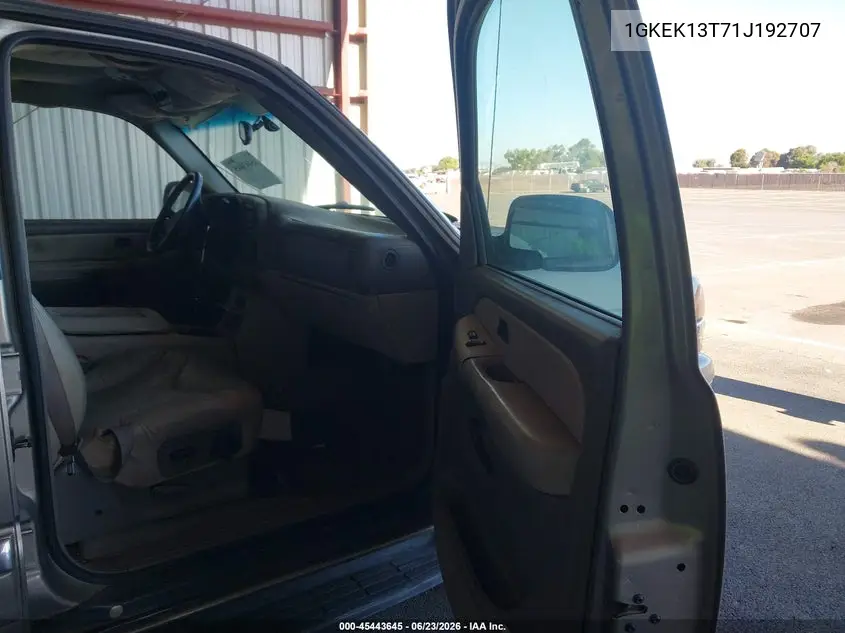 2001 GMC Yukon Slt VIN: 1GKEK13T71J192707 Lot: 45443645
