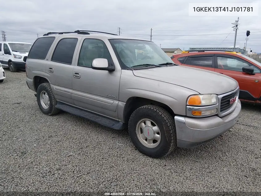 2001 GMC Yukon Slt VIN: 1GKEK13T41J101781 Lot: 45597556