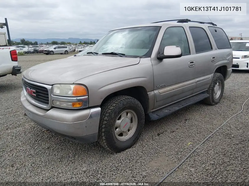 2001 GMC Yukon Slt VIN: 1GKEK13T41J101781 Lot: 45597556