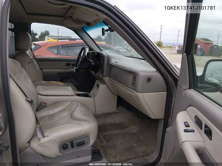 2001 GMC Yukon Slt VIN: 1GKEK13T41J101781 Lot: 45597556