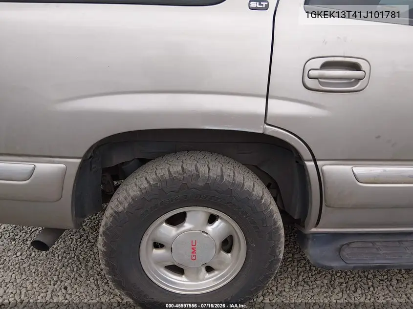 2001 GMC Yukon Slt VIN: 1GKEK13T41J101781 Lot: 45597556