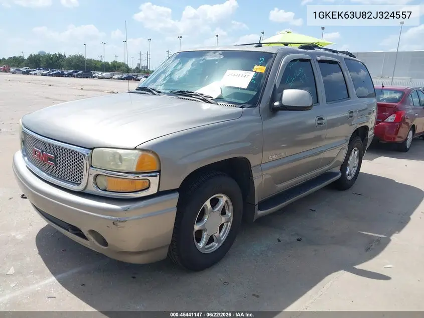 2002 GMC Yukon Denali VIN: 1GKEK63U82J324557 Lot: 45441147