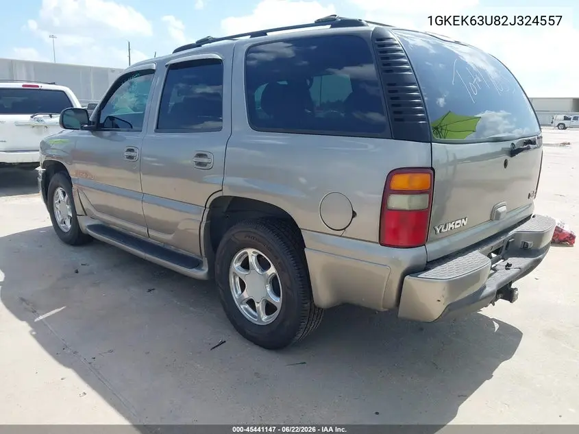 2002 GMC Yukon Denali VIN: 1GKEK63U82J324557 Lot: 45441147