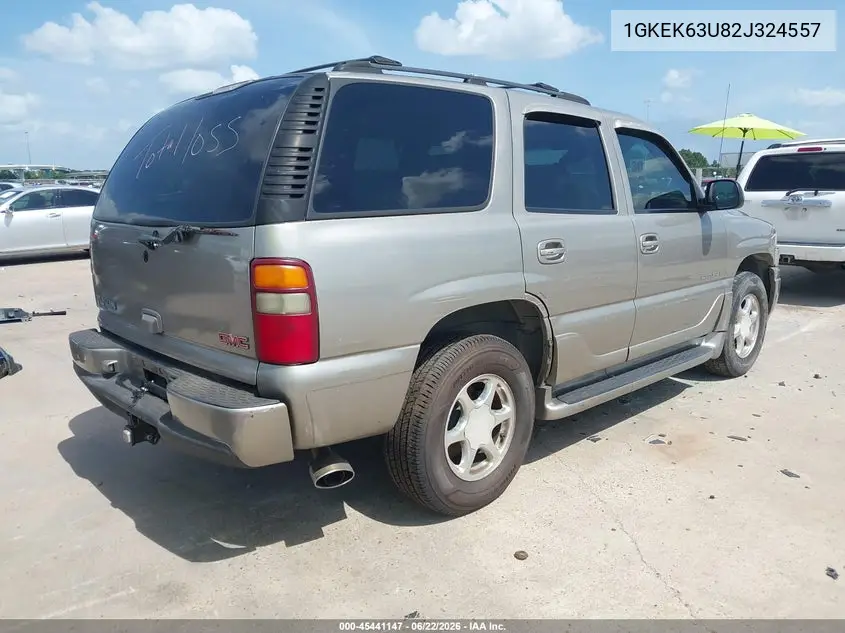 2002 GMC Yukon Denali VIN: 1GKEK63U82J324557 Lot: 45441147