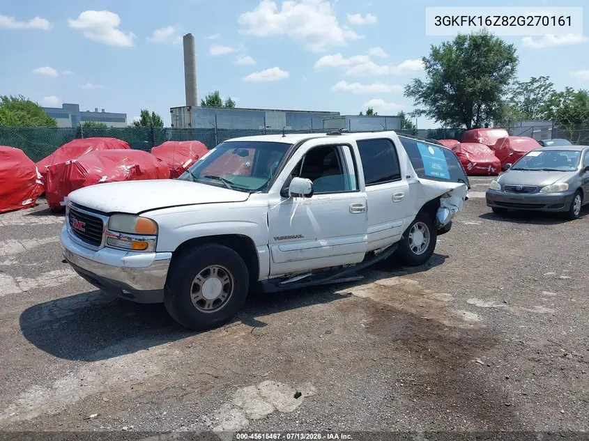 2002 GMC Yukon Xl 1500 Slt VIN: 3GKFK16Z82G270161 Lot: 45615467