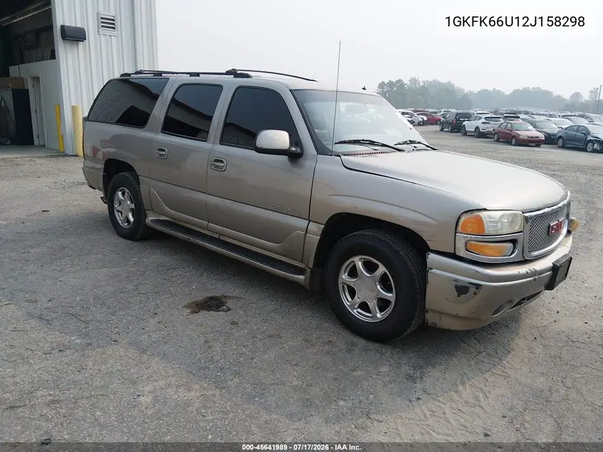 2002 GMC Yukon Xl 1500 Denali VIN: 1GKFK66U12J158298 Lot: 45641989