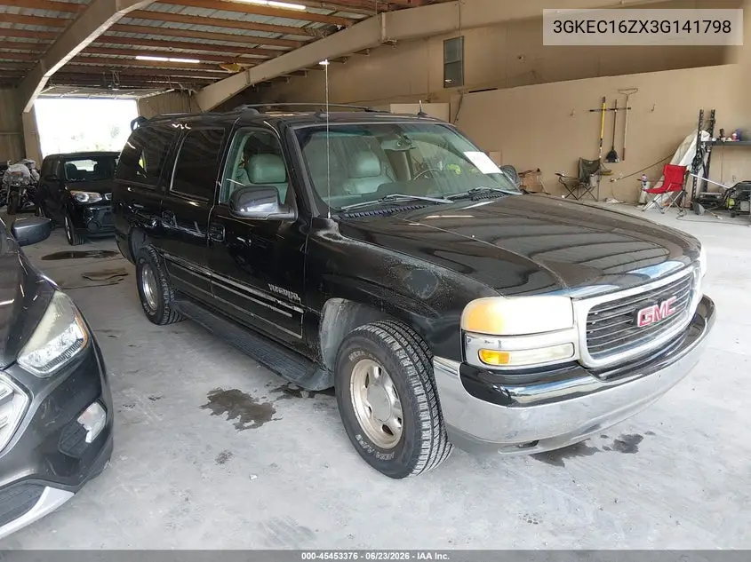 2003 GMC Yukon Xl 1500 Slt VIN: 3GKEC16ZX3G141798 Lot: 45453376