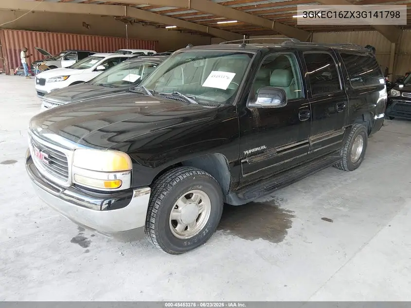 2003 GMC Yukon Xl 1500 Slt VIN: 3GKEC16ZX3G141798 Lot: 45453376