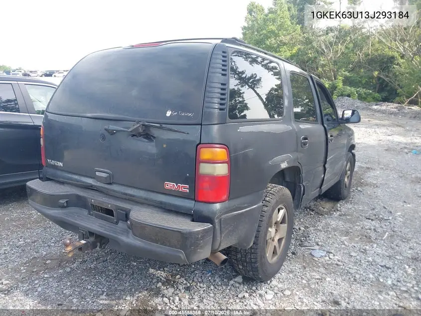 2003 GMC Yukon Denali VIN: 1GKEK63U13J293184 Lot: 45585356