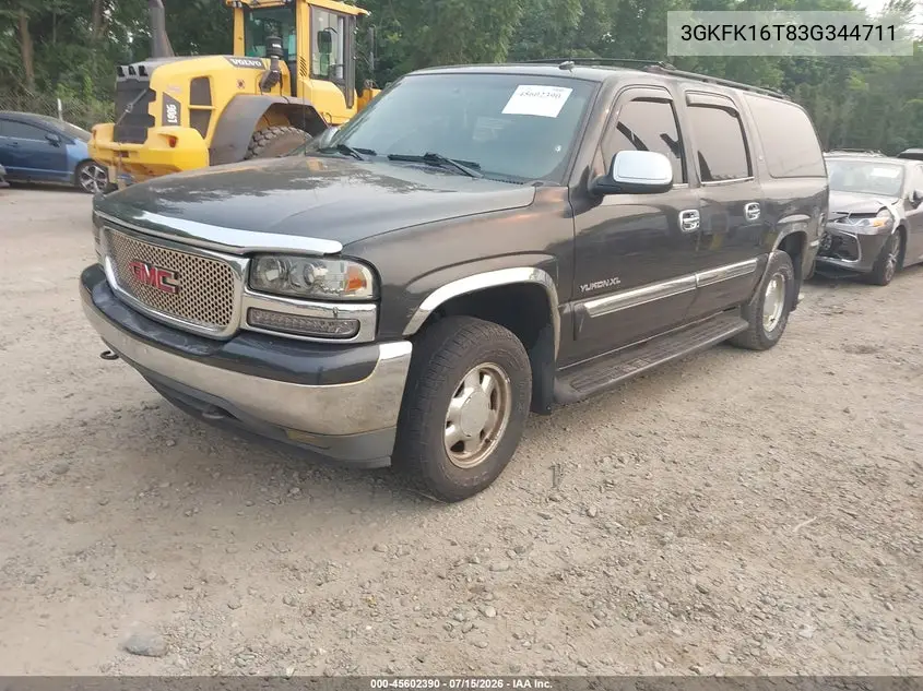 2003 GMC Yukon Xl 1500 Slt VIN: 3GKFK16T83G344711 Lot: 45602390