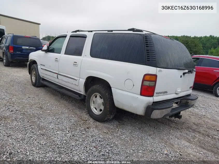 2003 GMC Yukon Xl 1500 Slt VIN: 3GKEC16Z63G168996 Lot: 45625303