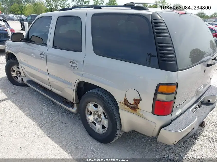 2004 GMC Yukon Denali VIN: 1GKEK63U84J234800 Lot: 45199823