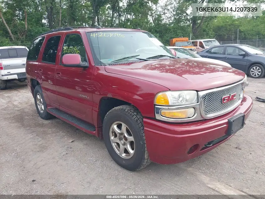 2004 GMC Yukon Denali VIN: 1GKEK63U14J207339 Lot: 45207096