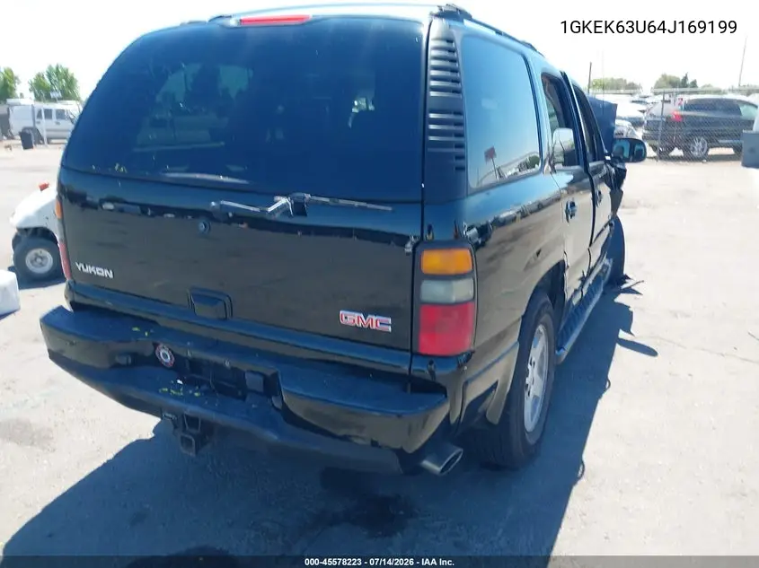 2004 GMC Yukon Denali VIN: 1GKEK63U64J169199 Lot: 45578223