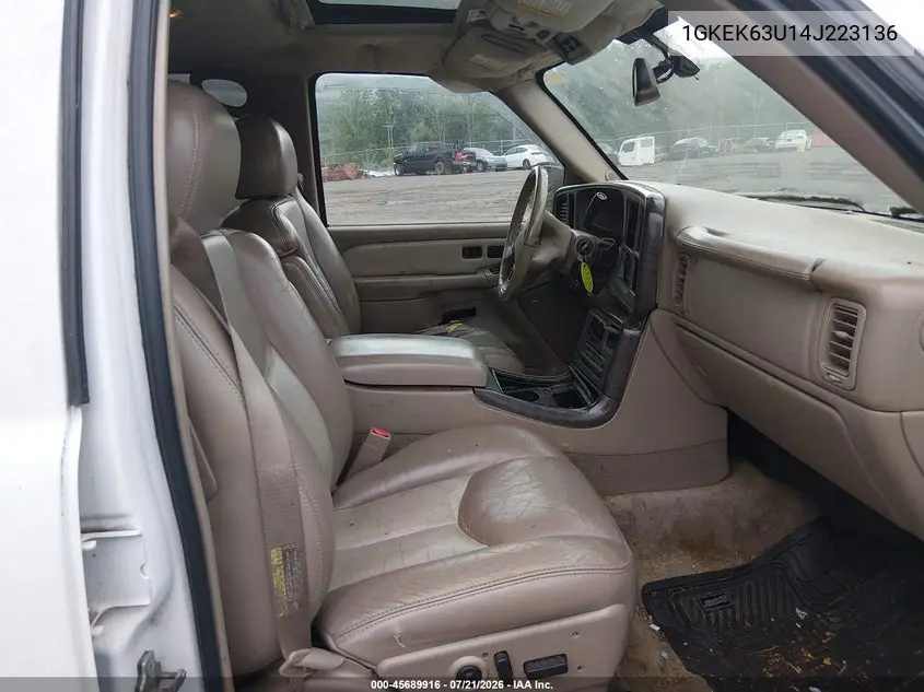 2004 GMC Yukon Denali VIN: 1GKEK63U14J223136 Lot: 45689916