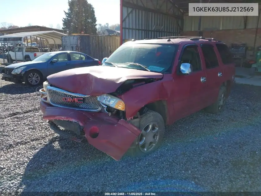 1GKEK63U85J212569 2005 GMC Yukon Denali