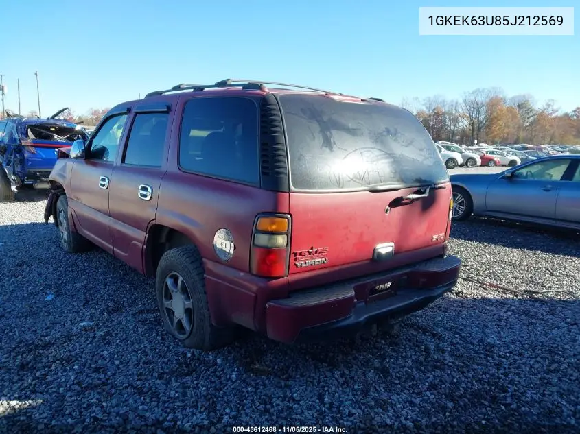 1GKEK63U85J212569 2005 GMC Yukon Denali