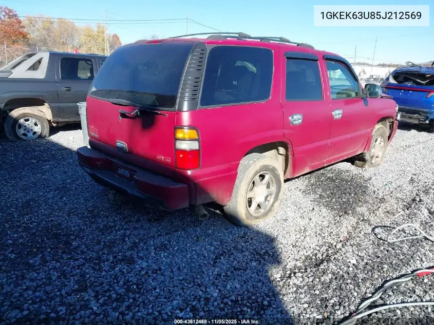 1GKEK63U85J212569 2005 GMC Yukon Denali