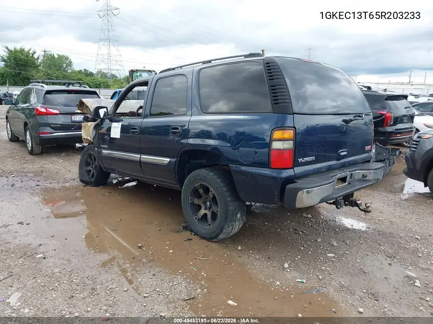 2005 GMC Yukon Slt VIN: 1GKEC13T65R203233 Lot: 45453193