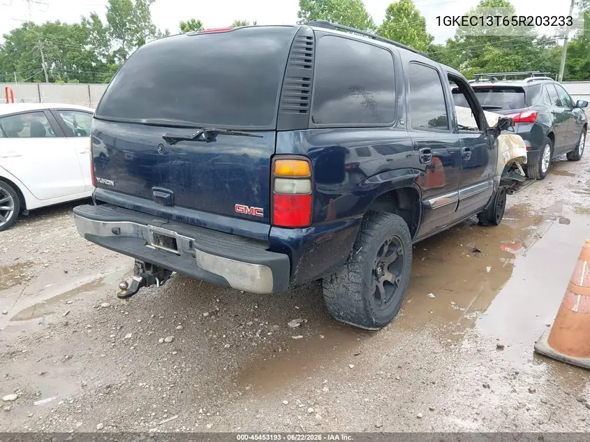 2005 GMC Yukon Slt VIN: 1GKEC13T65R203233 Lot: 45453193