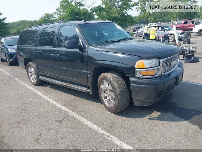 2005 GMC Yukon Xl 1500 Denali VIN: 1GKFK66U25J216567 Lot: 45632233