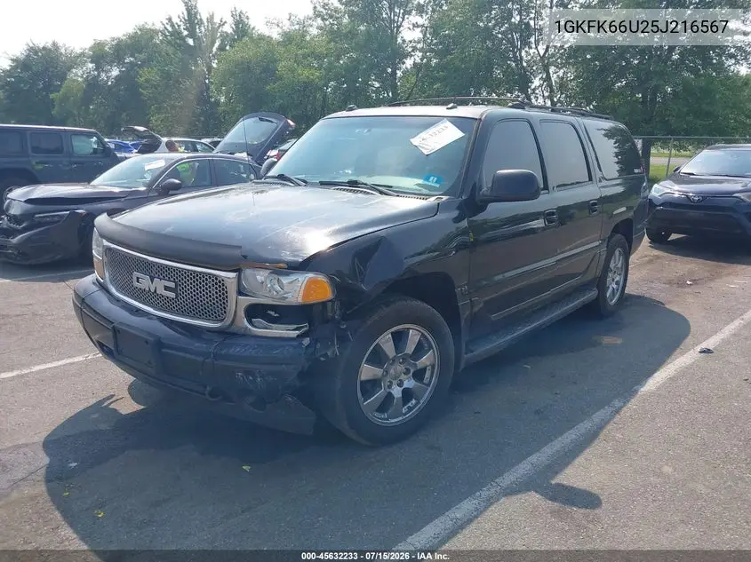 2005 GMC Yukon Xl 1500 Denali VIN: 1GKFK66U25J216567 Lot: 45632233