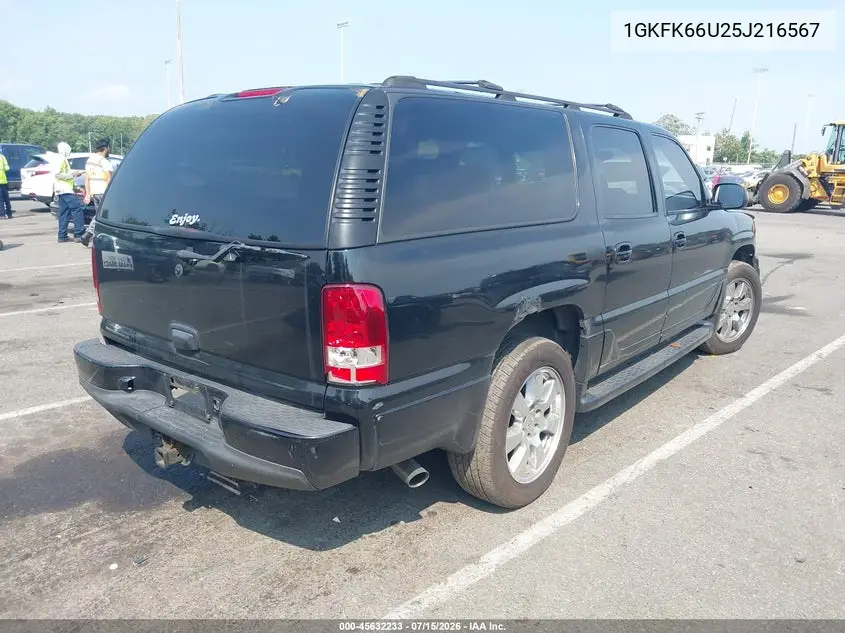 2005 GMC Yukon Xl 1500 Denali VIN: 1GKFK66U25J216567 Lot: 45632233