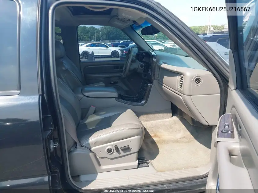 2005 GMC Yukon Xl 1500 Denali VIN: 1GKFK66U25J216567 Lot: 45632233