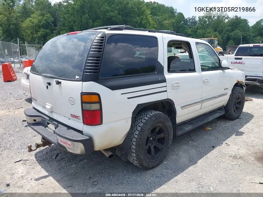 2005 GMC Yukon Slt VIN: 1GKEK13T05R219866 Lot: 45634426