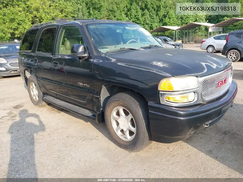 2005 GMC Yukon Denali VIN: 1GKEK63UX5J198318 Lot: 45673199