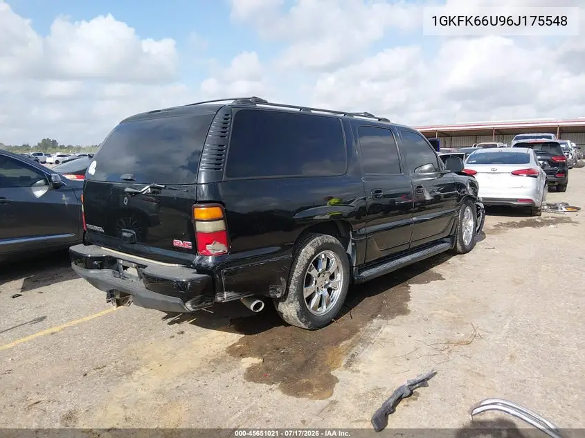 2006 GMC Yukon Xl Denali VIN: 1GKFK66U96J175548 Lot: 45651021